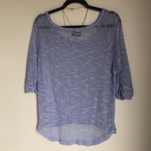 BEAUTIFUL Oh My Julian crochet periwinkle sweater - Picture 5 of 5